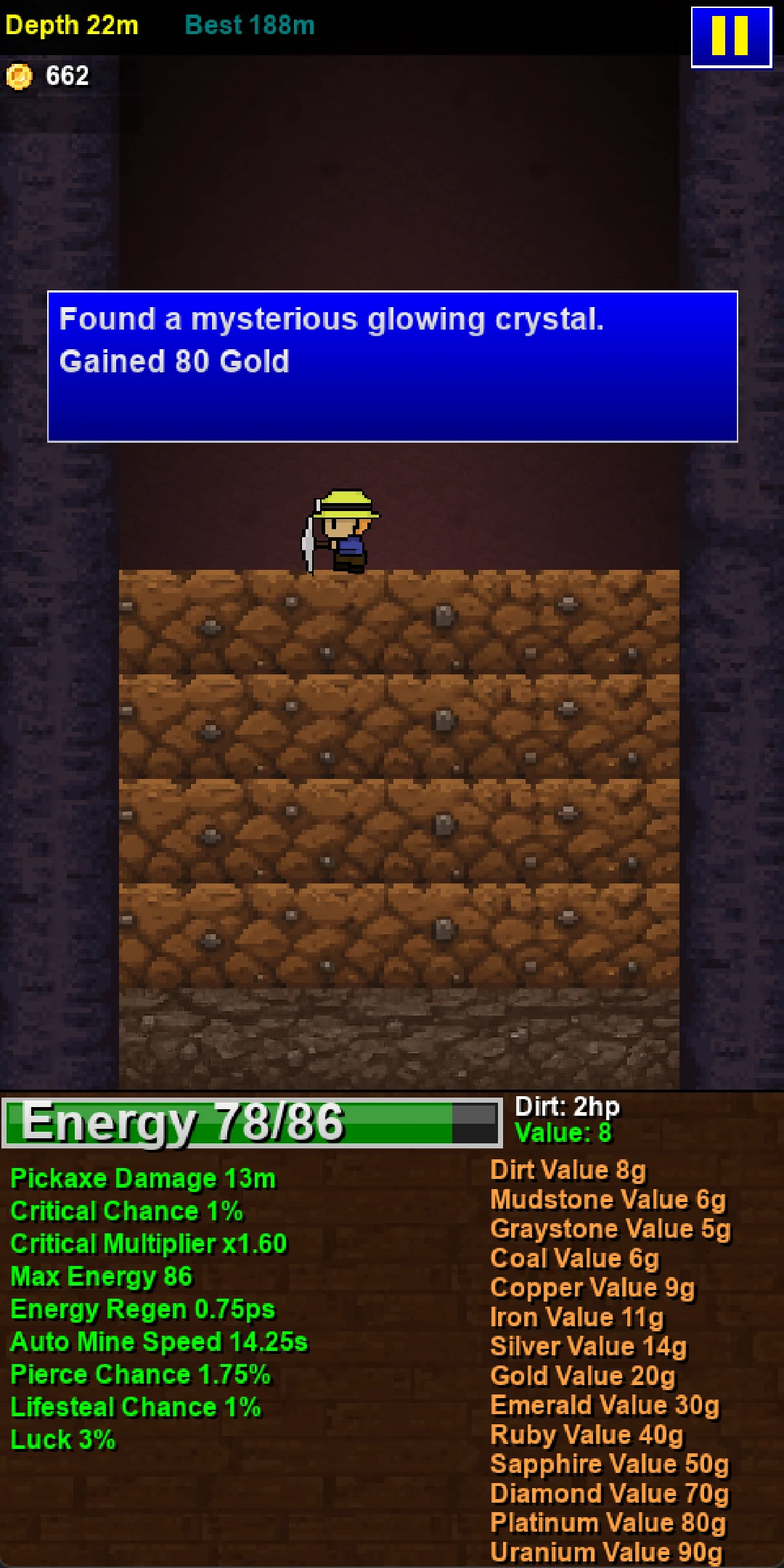 Digcremental screenshot