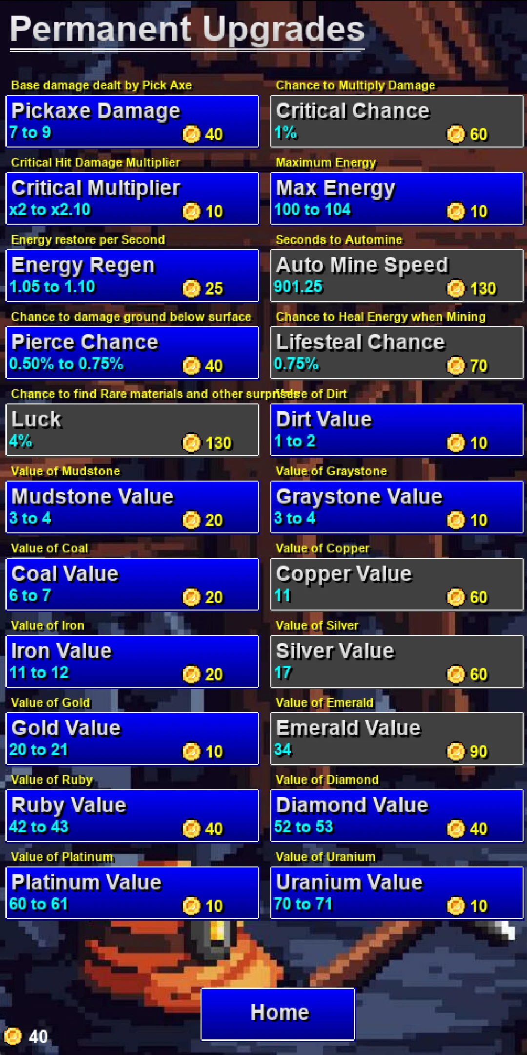 Digcremental screenshot